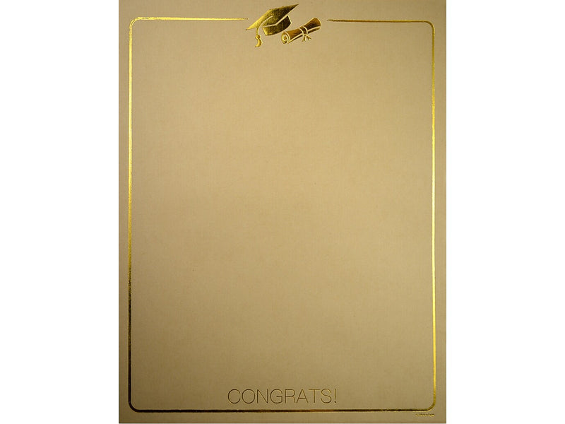 Great Papers! Graduation Letterhead, Golden Grad Foil, 40/Pack (2020017)