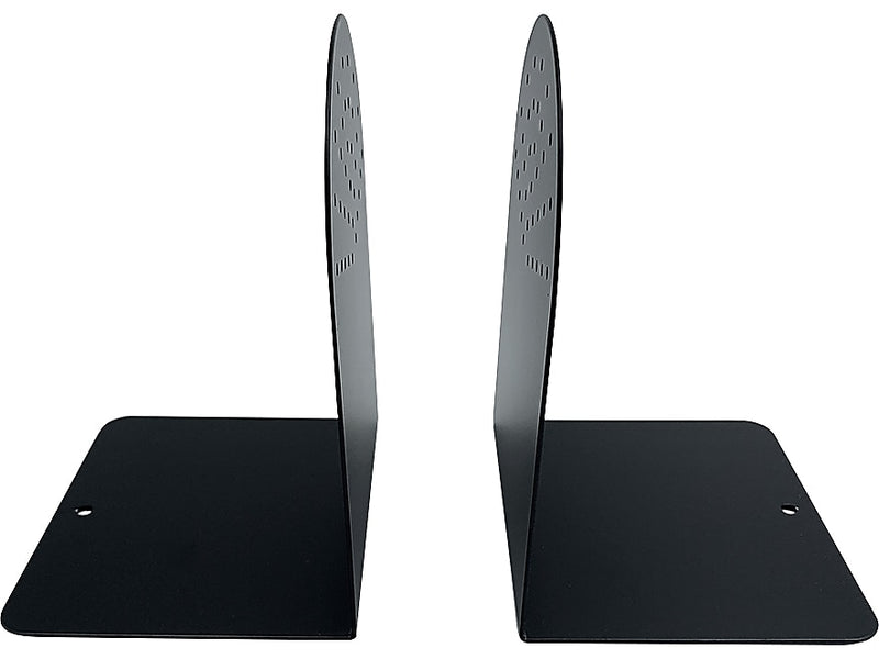 Huron Steel Book Ends, 7.25"H, Black (HASZ0095)