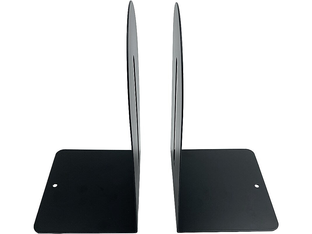 Huron Steel Book Ends, 9"H, Black (HASZ0091)