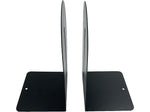 Huron Steel Book Ends, 9"H, Black (HASZ0091)
