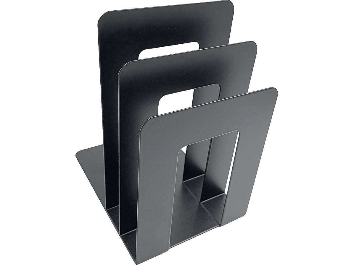 Huron Steel Book Ends, 8"H, Black (HASZ0094)