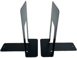 Huron Steel Book Ends, 9.25"H, Black (HASZ0039)