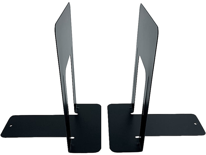 Huron Steel Book Ends, 9.25"H, Black (HASZ0039)