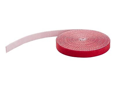 StarTech 50ft. Hook and Loop Roll - Red - Cable Management, 600" (HKLP50RD)
