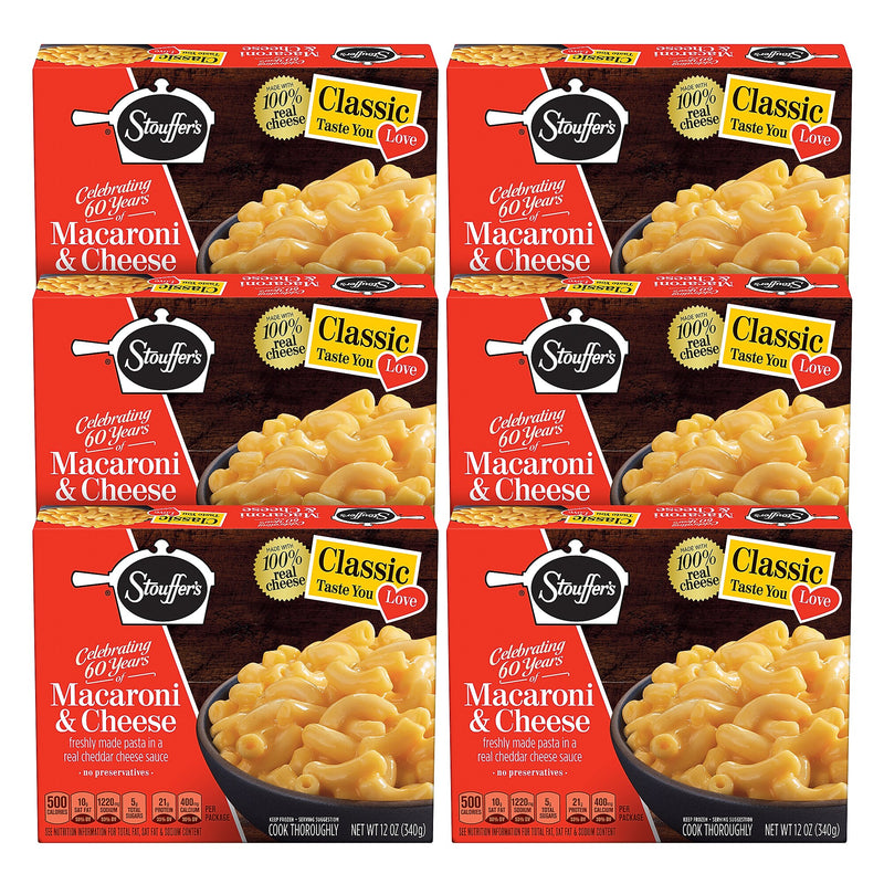 Stouffers Macaroni/Cheese Macaroni & Cheese, Frozen, 12 oz., 6/Pack (103403)