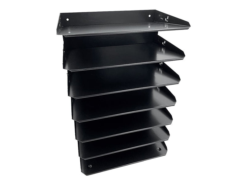 Huron 7-Compartment Steel File Organizer, Black (HASZ0150)