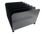 Huron 6-Compartment Steel File Organizer, Black (HASZ0144)