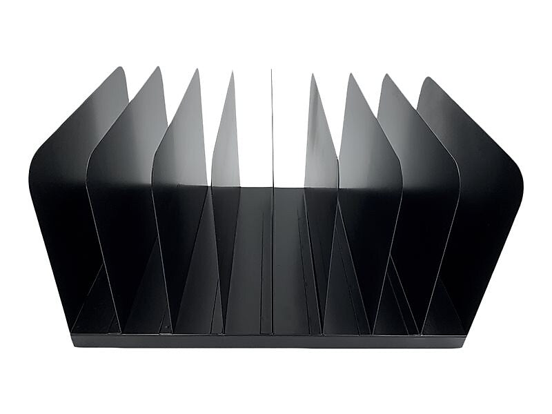 Huron 8-Compartment Steel File Organizer, Black (HASZ0146)