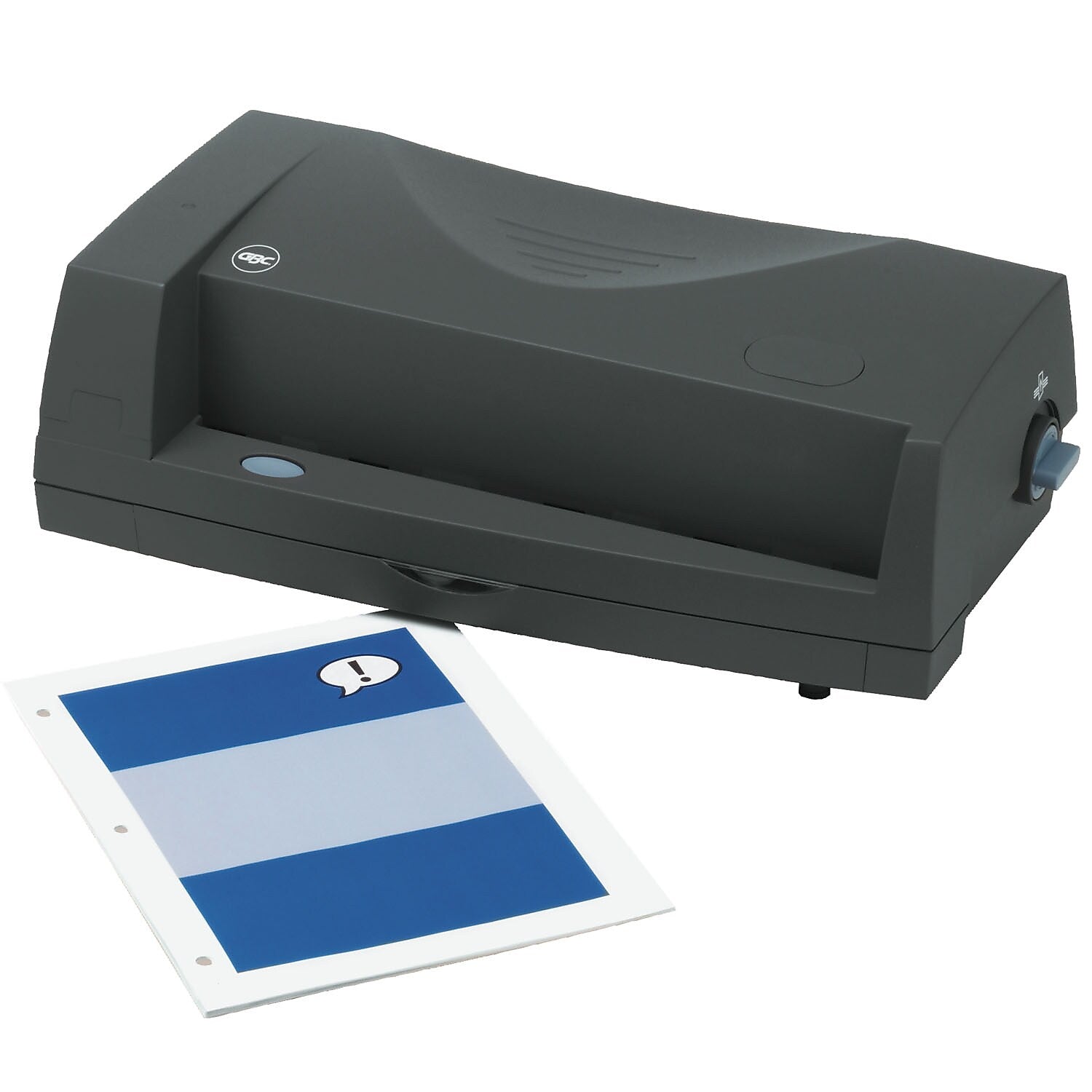 GBC Electric Desktop Adjustable Hole Punch, 24 Sheet Capacity, Gray (GBC7704270)