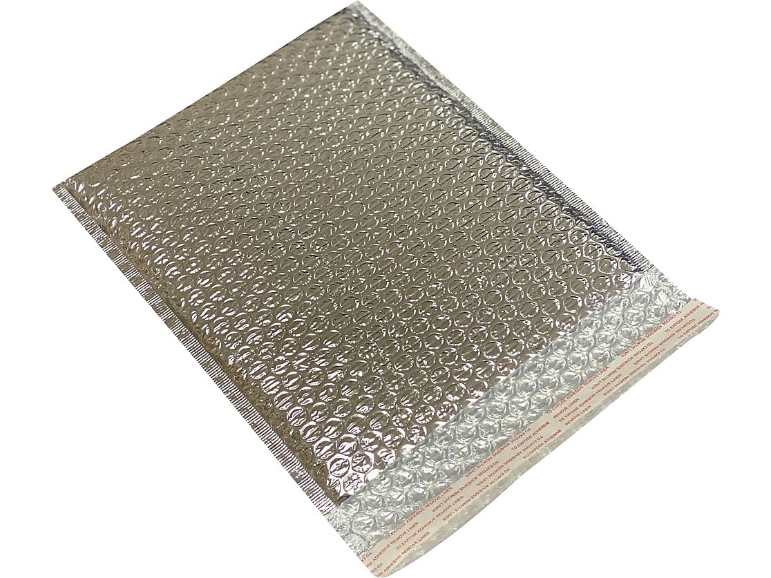 6" x 11" Cool Foil Insulated Self-Sealing Bubble Mailer, Silver, 100/Box (MB6X11SS)