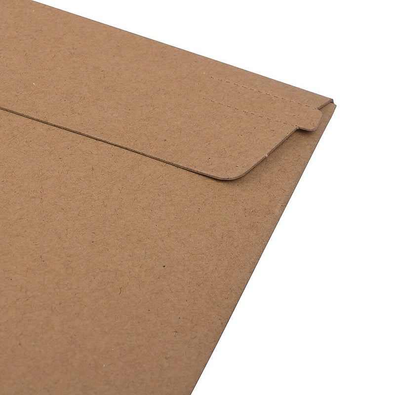 JAM Paper Stay-Flat Photo Mailer Stiff Envelopes with Self-Adhesive Closure, 17 x 21, Brown Kraft, Sold Individually (8866647)