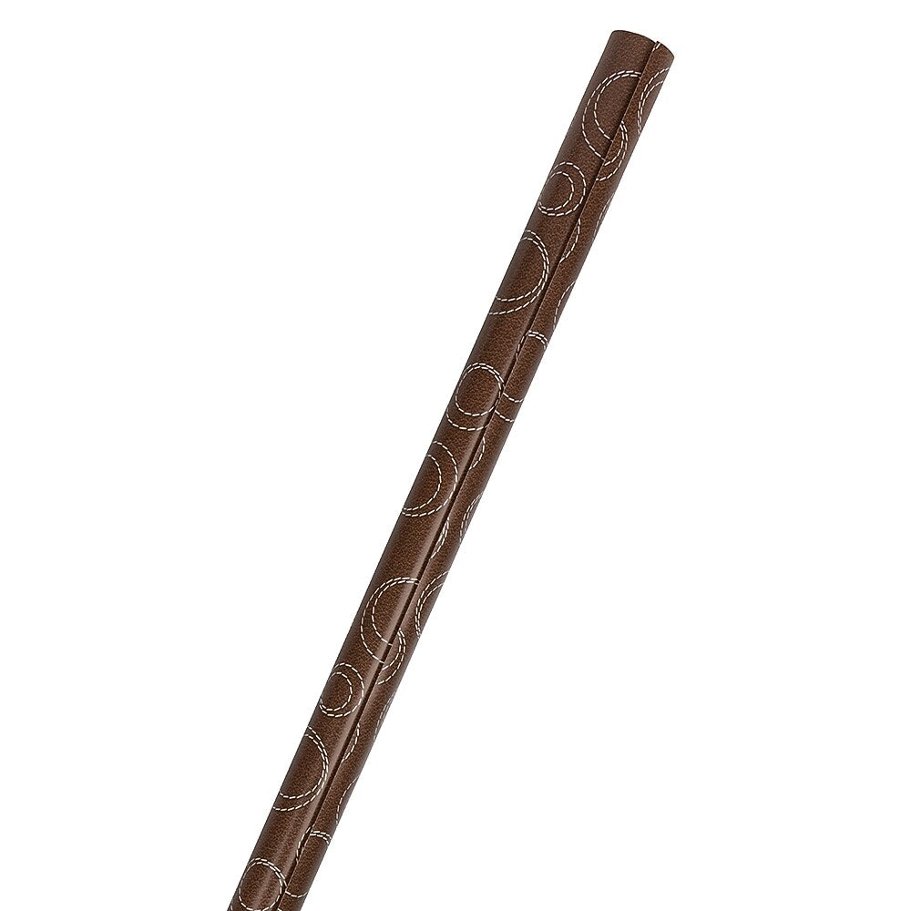 JAM Paper Wrapping Paper, 12.5 Sq. Ft, Chocolate Brown Circle (77811494)