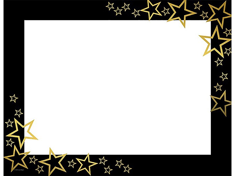 Great Papers Star Search Certificates, 8.5" x 11", White/Black/Gold, 15/Pack (2020001)