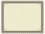 Great Papers Classic Parchment Certificates, 8.5" x 11", Beige/Brown, 25/Pack (2020000)