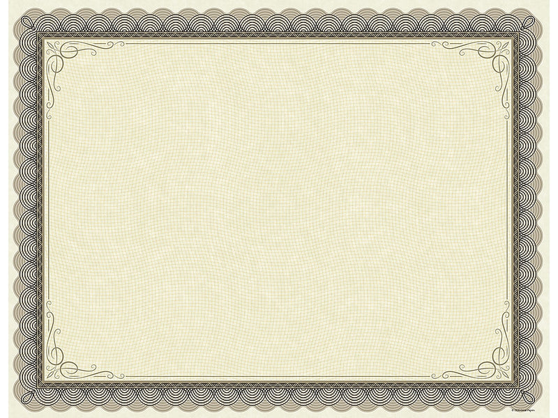 Great Papers Classic Parchment Certificates, 8.5" x 11", Beige/Brown, 25/Pack (2020000)