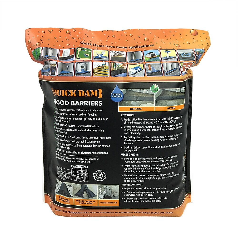 Quick Dam™ Flood Barriers 3.5" x 10' (120") (QD610-1)