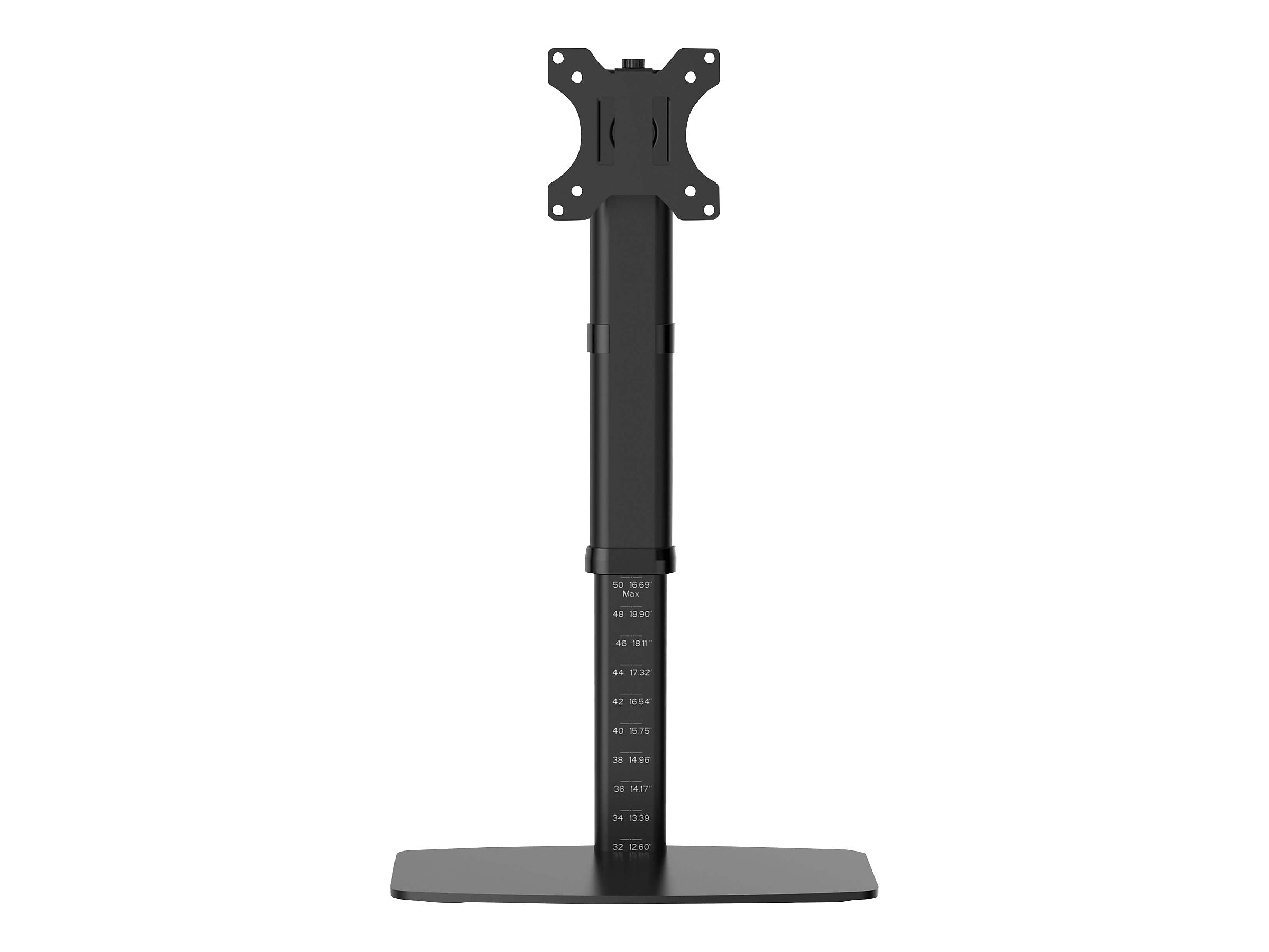 Tripp Lite Single-Display Monitor Stand - Height Adjustable, 17" to 27" Monitors Mount, Up, Black (DDV1727S)