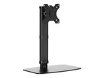 Tripp Lite Single-Display Monitor Stand - Height Adjustable, 17" to 27" Monitors Mount, Up, Black (DDV1727S)
