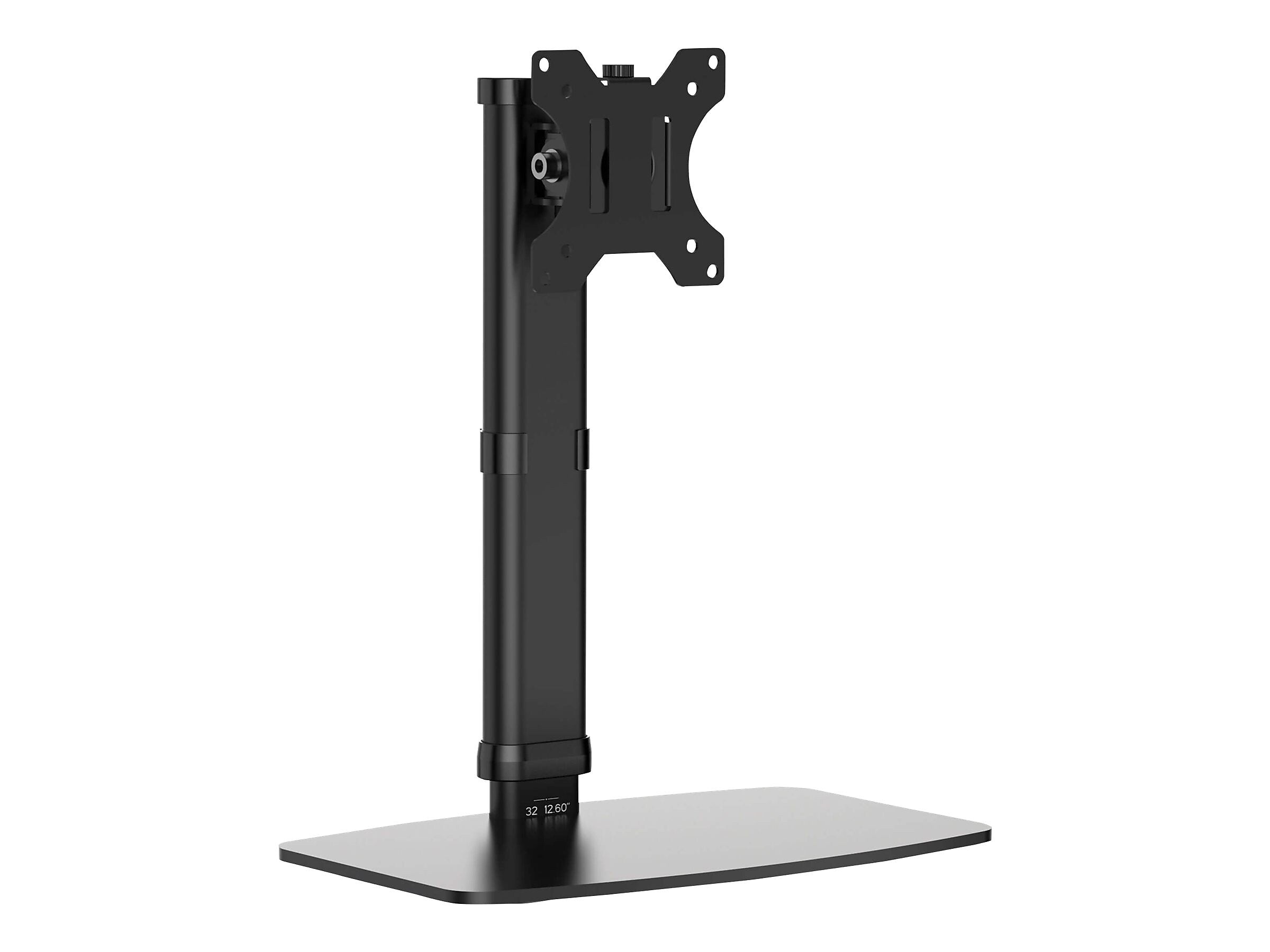 Tripp Lite Single-Display Monitor Stand - Height Adjustable, 17" to 27" Monitors Mount, Up, Black (DDV1727S)