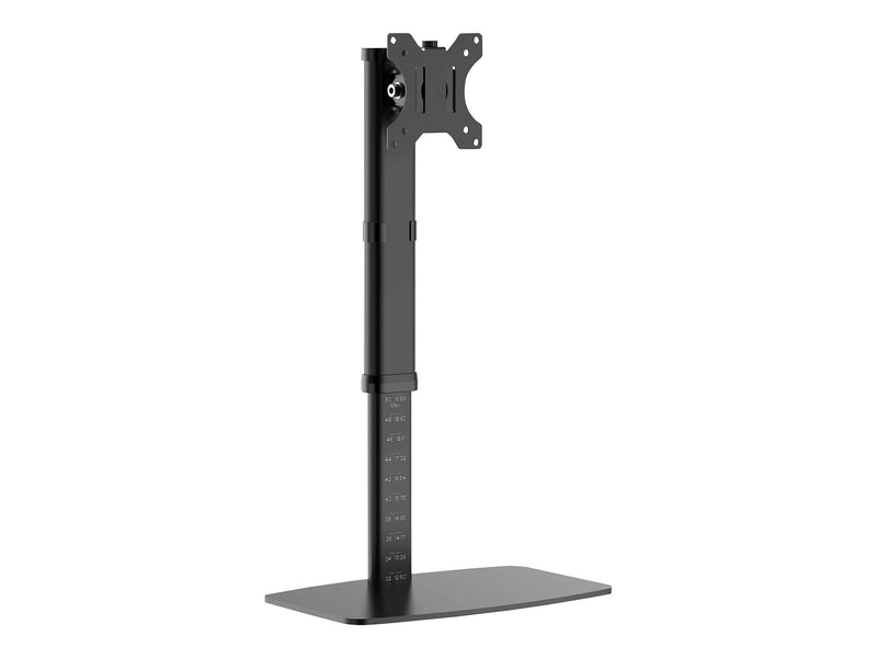 Tripp Lite Single-Display Monitor Stand - Height Adjustable, 17" to 27" Monitors Mount, Up, Black (DDV1727S)