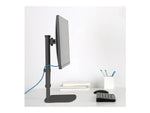 Tripp Lite Single-Display Monitor Stand - Height Adjustable, 17" to 27" Monitors Mount, Up, Black (DDV1727S)