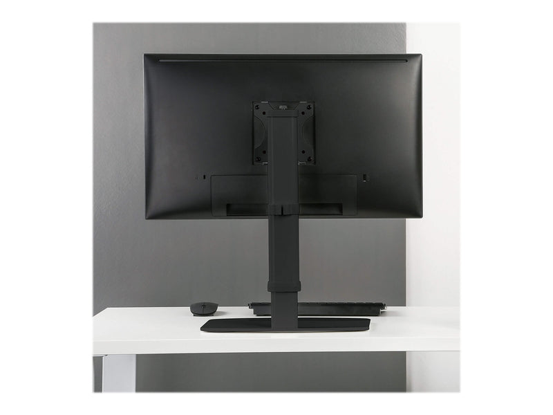 Tripp Lite Single-Display Monitor Stand - Height Adjustable, 17" to 27" Monitors Mount, Up, Black (DDV1727S)