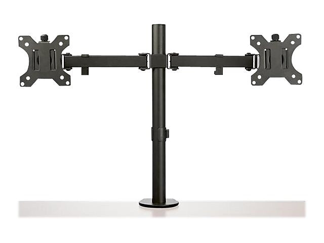 Desk Mount Dual Monitor Arm - Ergonomic VESA Compatible Mount for up to 32 inch Display - Desk Clamp / Grommet - Articulating