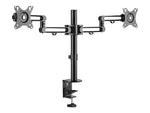 Desk Mount Dual Monitor Arm - Ergonomic VESA Compatible Mount for up to 32 inch Displays - Desk / C-Clamp - Articulating