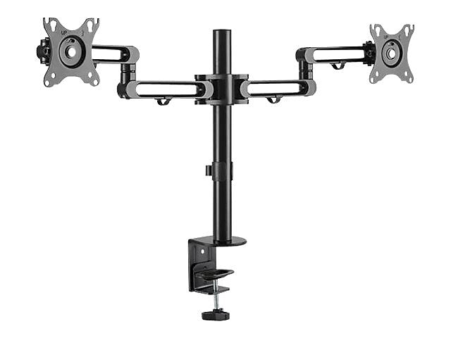 Desk Mount Dual Monitor Arm - Ergonomic VESA Compatible Mount for up to 32 inch Displays - Desk / C-Clamp - Articulating