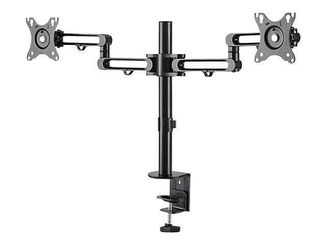 Desk Mount Dual Monitor Arm - Ergonomic VESA Compatible Mount for up to 32 inch Displays - Desk / C-Clamp - Articulating