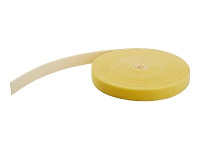 StarTech 25ft. Hook and Loop Roll - Yellow - Cable Management, 300" (HKLP25YW)