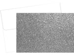 Great Papers! Glitter Glossy Personal Thank You Notecard, Silver, 15/Pack (2020023)