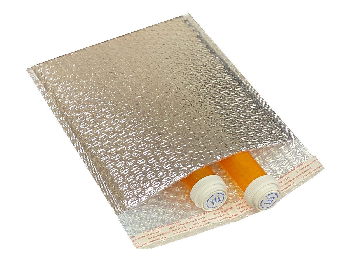 15" x 17" Cool Foil Insulated Self-Sealing Bubble Mailers, 50/Box (MB15X17SS)