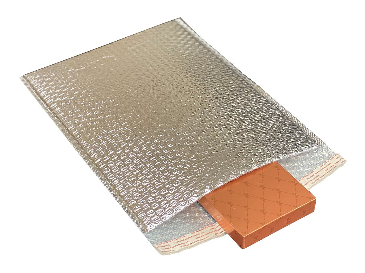 12" x 17" Cool Foil Insulated Self-Sealing Bubble Mailers, 50/Box (MB12X17SS)