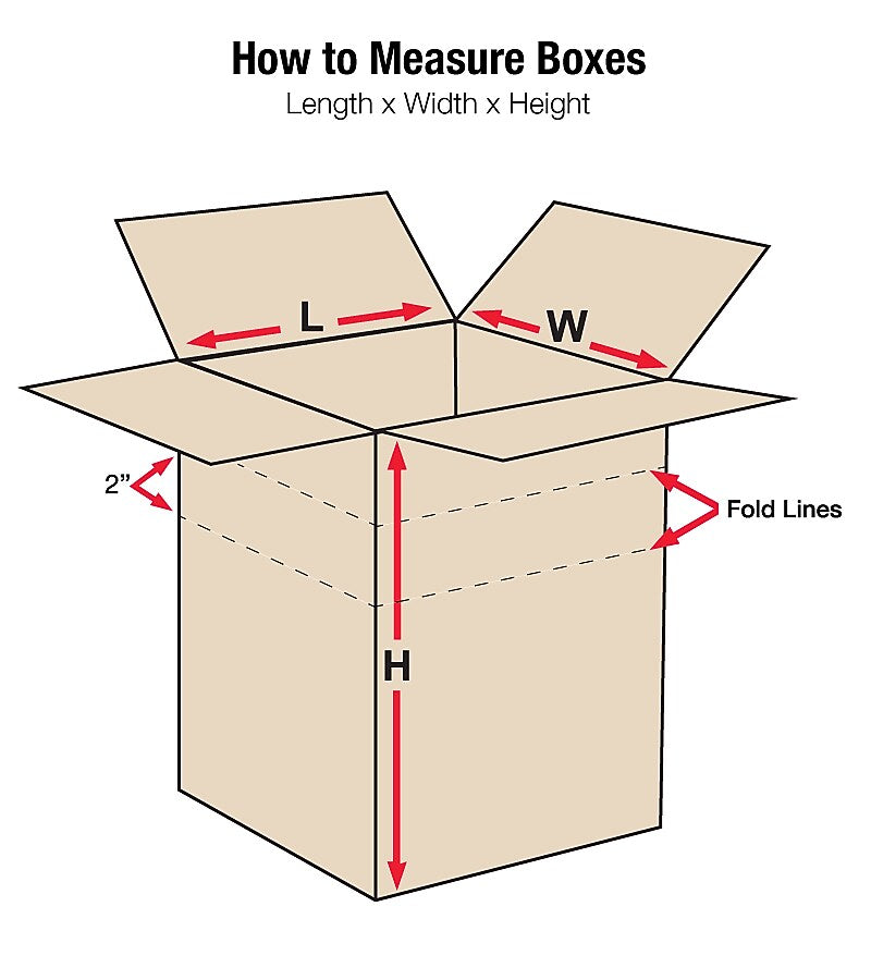 6" x 6" x 6" Multi-Depth Shipping Boxes, 32 ECT, 25/Bundle (MD666)