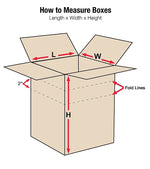 12" x 12" x 8" Multi-Depth Shipping Boxes, 32 ECT, 25/Bundle (MD12128)