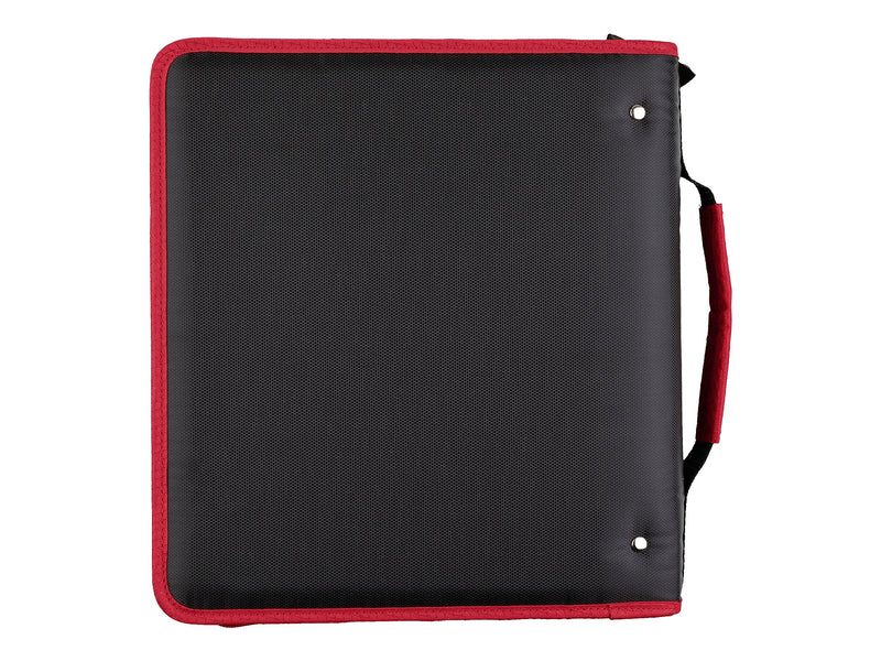 Five Star 2" 3-Ring Zipper Binders, Black/Red (29052CE8)
