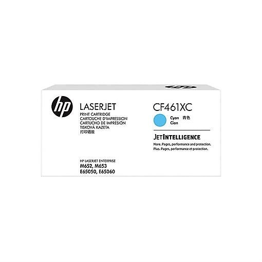 HP 656XC Cyan Toner Cartridge, High Yield (CF461XC)