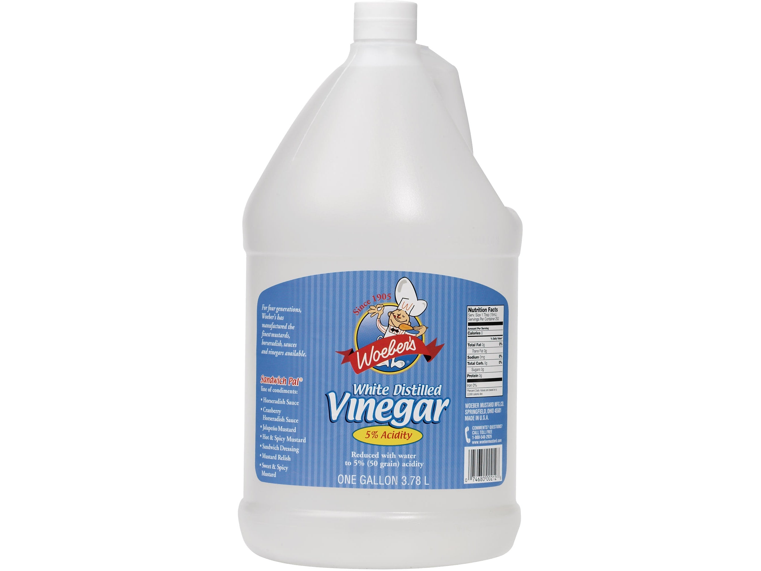 Woeber's White Distilled Vinegar, 1 Gal. (2128)