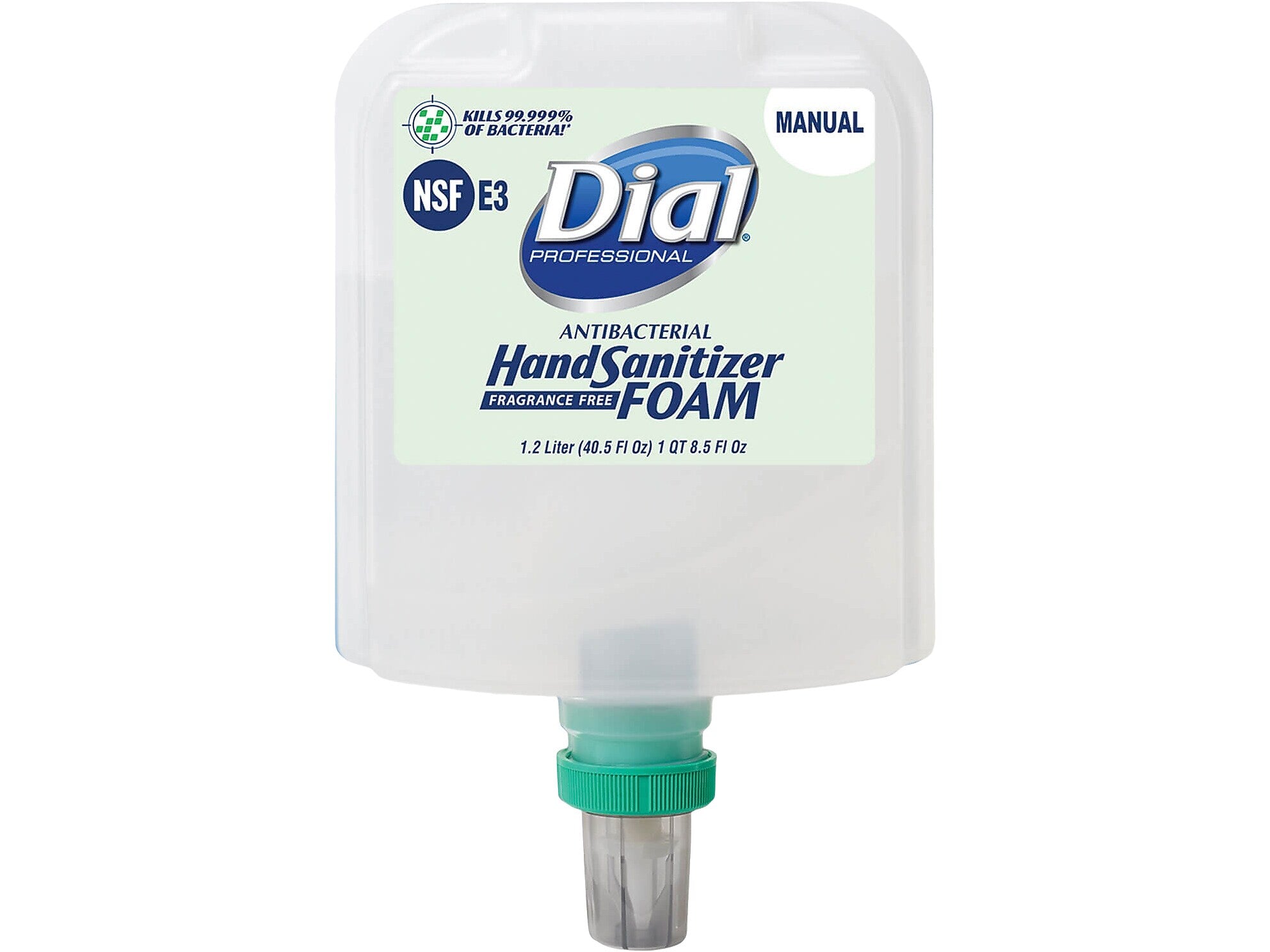 Dial Professional 1700 Antibacterial Foaming Hand Sanitizer, Refill, 40.5 Fl. Oz., 3/Carton (DIA19714)