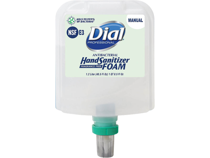 Dial Professional 1700 Antibacterial Foaming Hand Sanitizer, Refill, 40.5 Fl. Oz., 3/Carton (DIA19714)