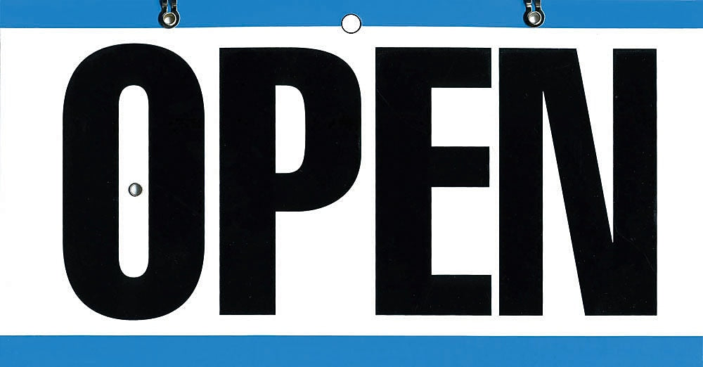 Cosco Open/Closed Outdoor Sign, 11.6"L x 6"H, Multicolor (098013)