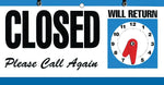 Cosco Open/Closed Outdoor Sign, 11.6"L x 6"H, Multicolor (098013)