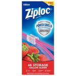Ziploc Slider Storage Bags, Gallon, 68/Carton (316489)