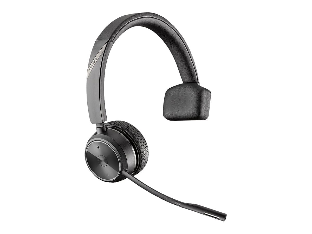 Poly Savi 7210 Office Wireless Mono Headset, Over-the-Head, Black (7W6D4AA#ABA)
