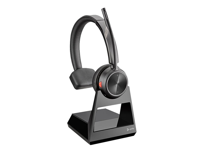Poly Savi 7210 Office Wireless Mono Headset, Over-the-Head, Black (7W6D4AA#ABA)