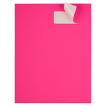 JAM Paper Address Labels, 1 1/3" x 4", Neon Pink, 14 Labels/Sheet, 9 Sheets/Pack (359329612)