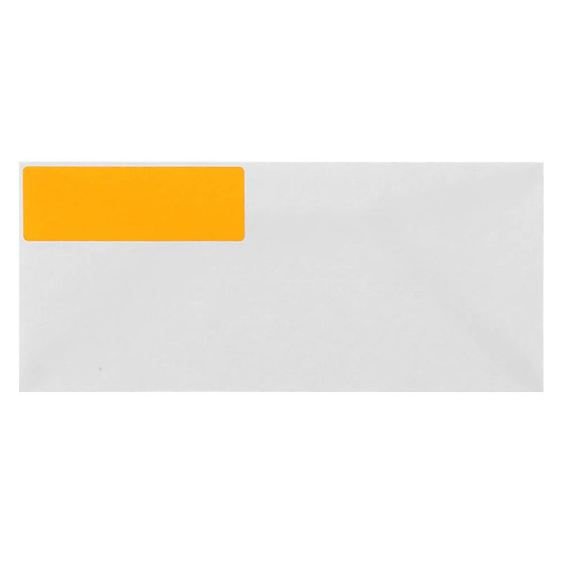 JAM Paper Address Labels, 1 1/3" x 4", Neon Orange, 14 Labels/Sheet, 9 Sheets/Pack (359329611)