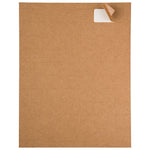 JAM Paper Laser/Inkjet Address Labels, 1" x 2 5/8", Brown Kraft, 30 Labels/Sheet, 4 Sheets/Pack (4513701)