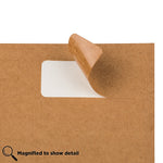 JAM Paper Laser/Inkjet Address Labels, 1" x 2 5/8", Brown Kraft, 30 Labels/Sheet, 4 Sheets/Pack (4513701)